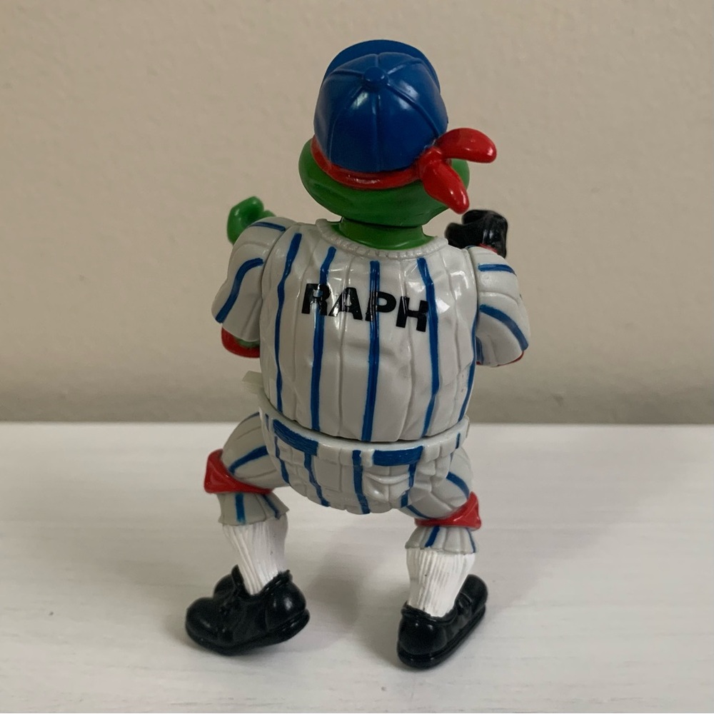 Vintage 1991 TMNT Raph Raphael Figure w/Accessories Grand Slammin’ Playmates - Picture 4 of 9